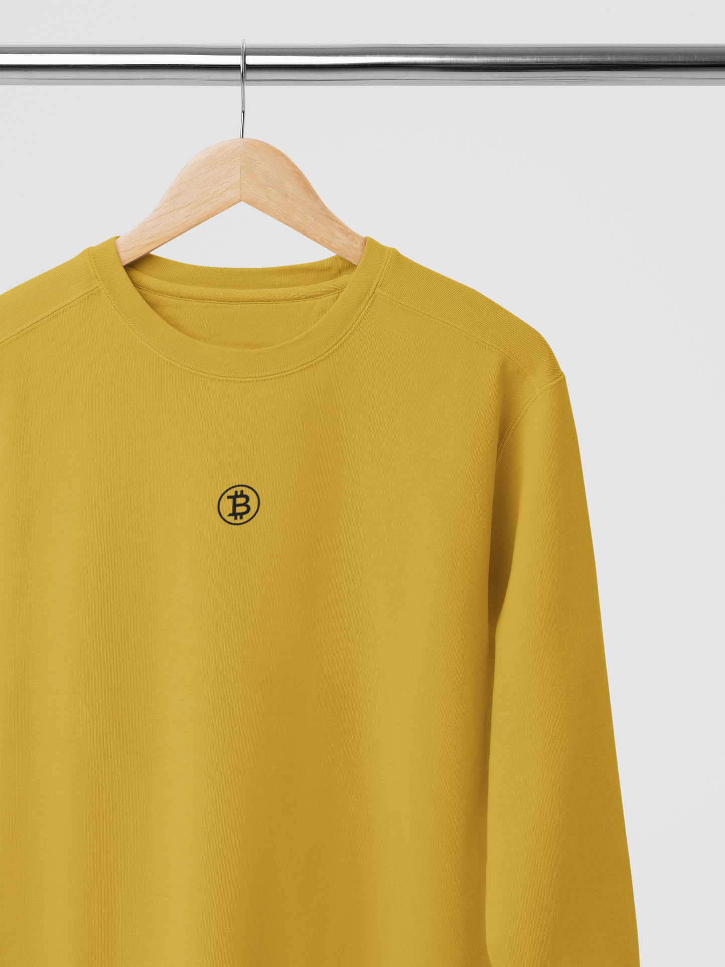 Minimal Bitcoin Logo Crewneck