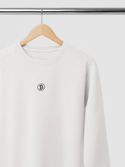 Minimal Bitcoin Logo Crewneck