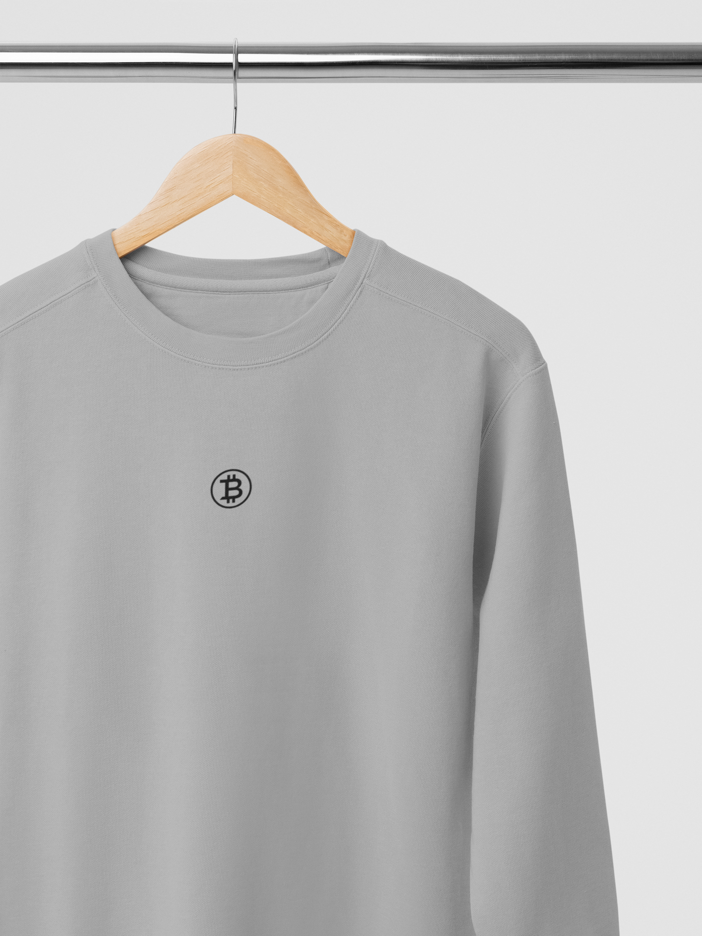 Minimal Bitcoin Logo Crewneck