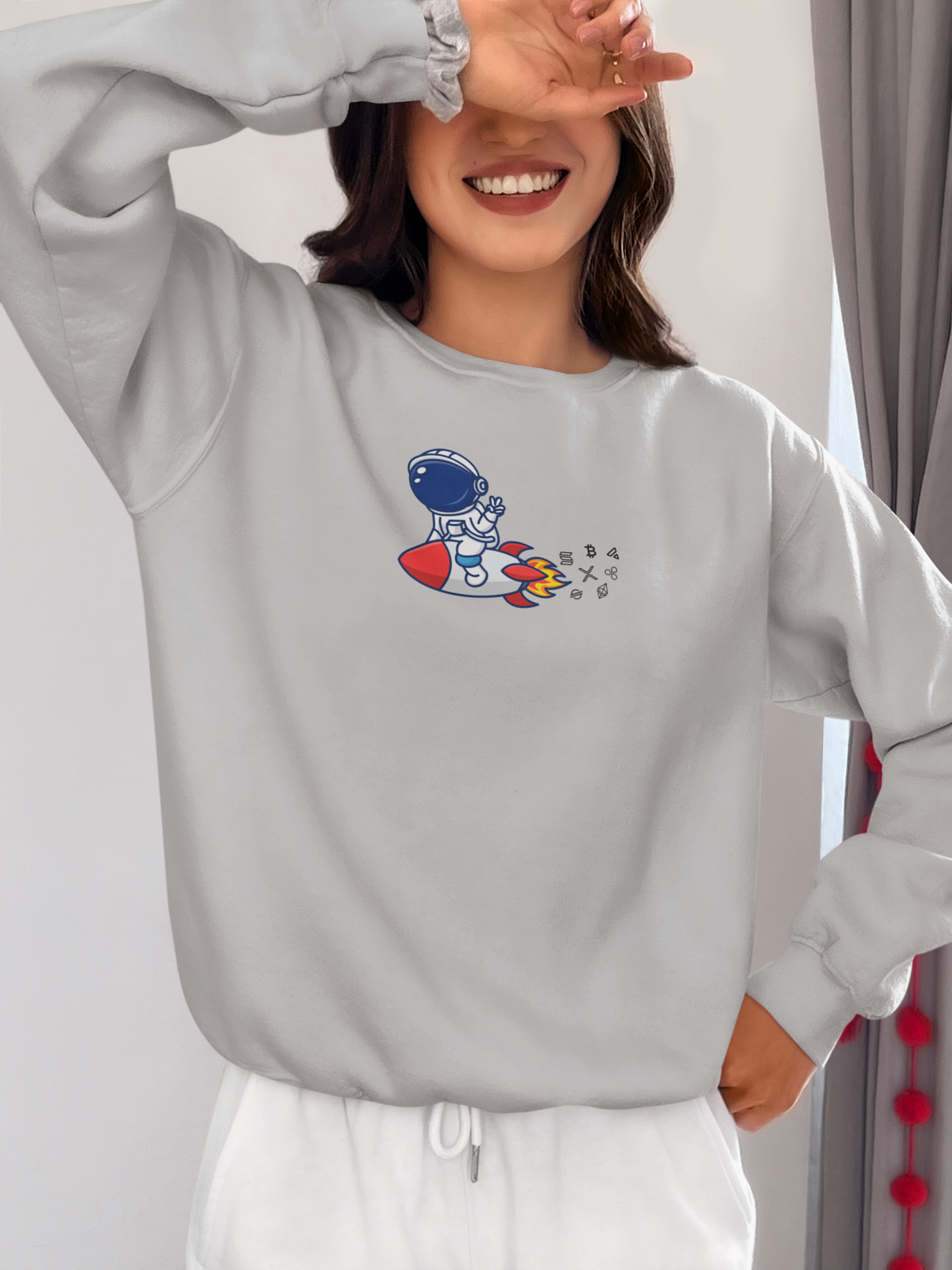 Cosmic Adventure Unisex Crypto Sweatshirt