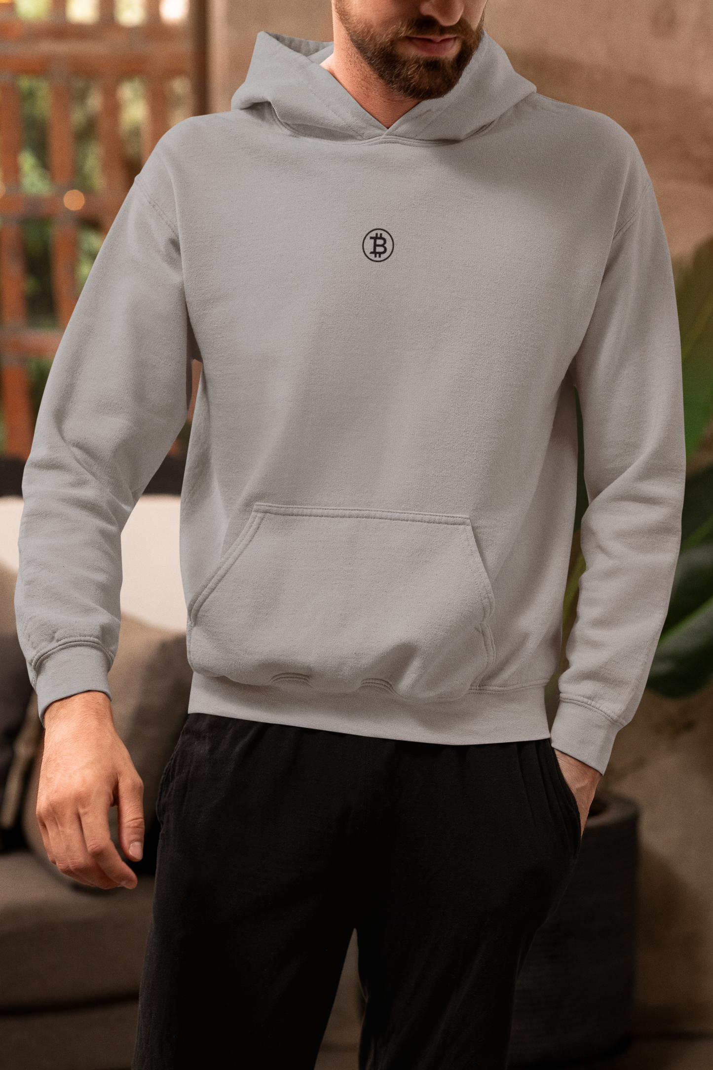 Minimal Bitcoin Logo Sweatshirt