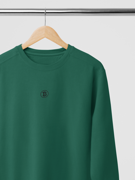 Minimal Bitcoin Logo Crewneck