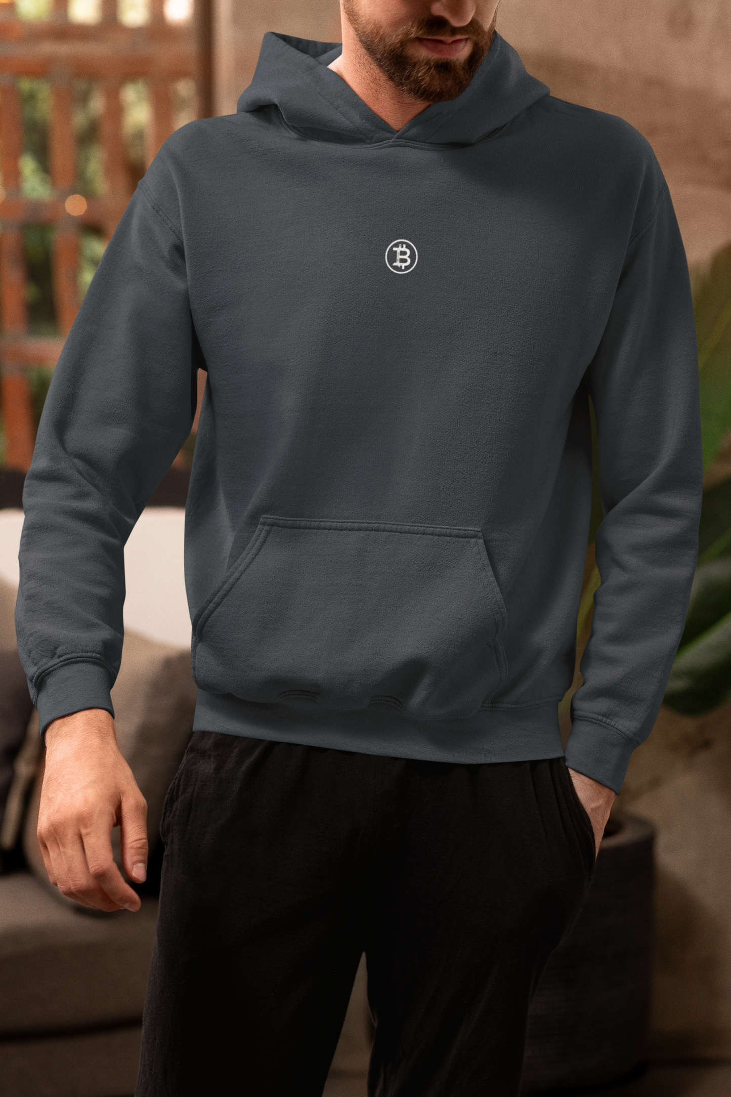 Minimal Bitcoin Logo Sweatshirt