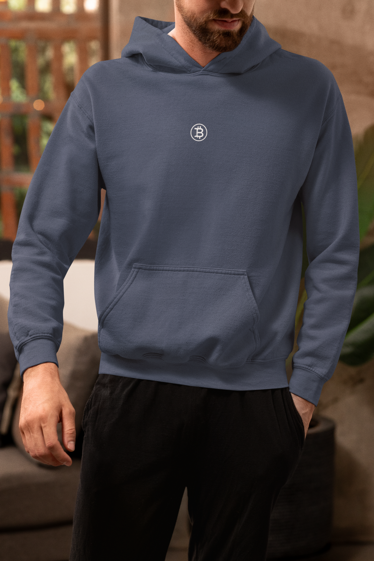 Minimal Bitcoin Logo Sweatshirt