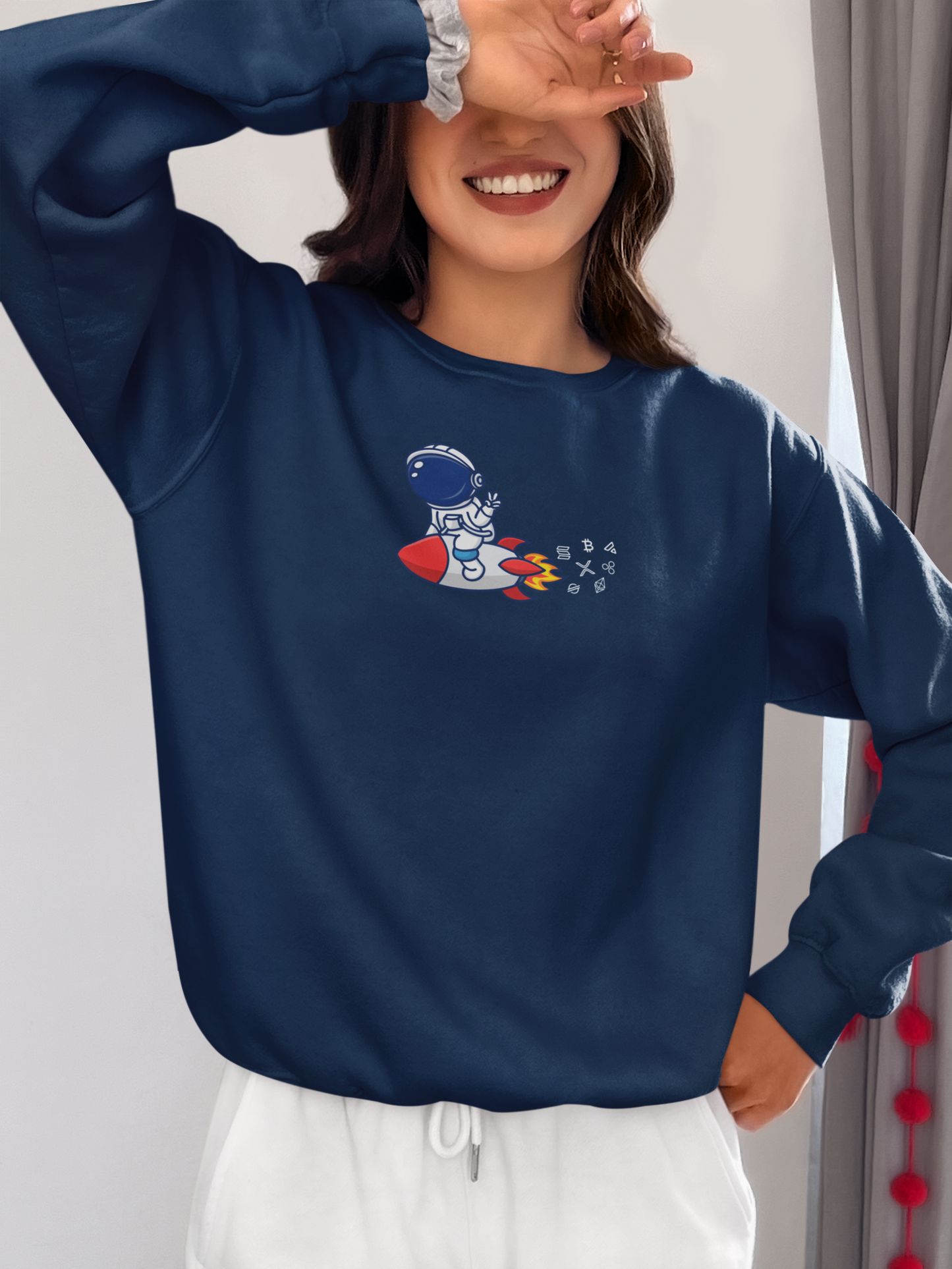 Cosmic Adventure Unisex Crypto Sweatshirt