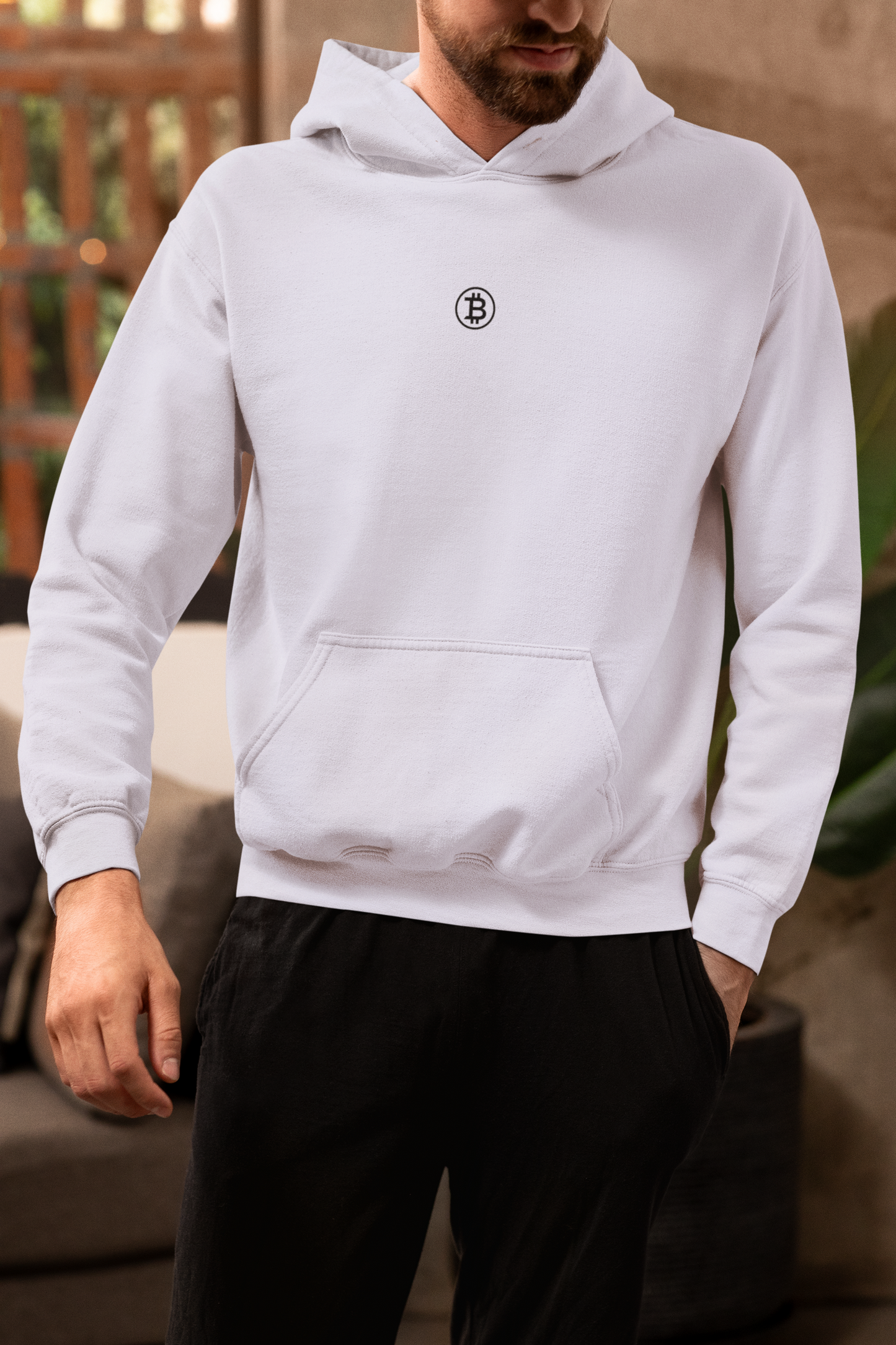 Minimal Bitcoin Logo Sweatshirt