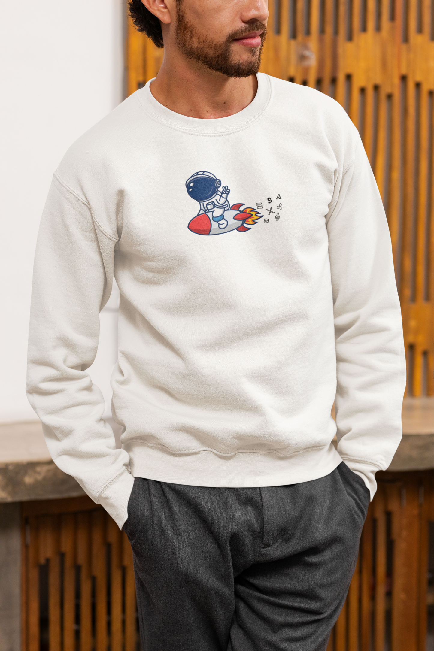 Cosmic Adventure Unisex Crypto Sweatshirt