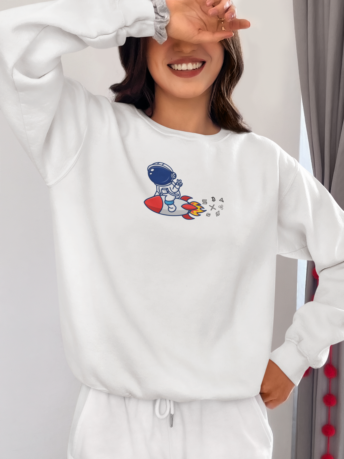 Cosmic Adventure Unisex Crypto Sweatshirt