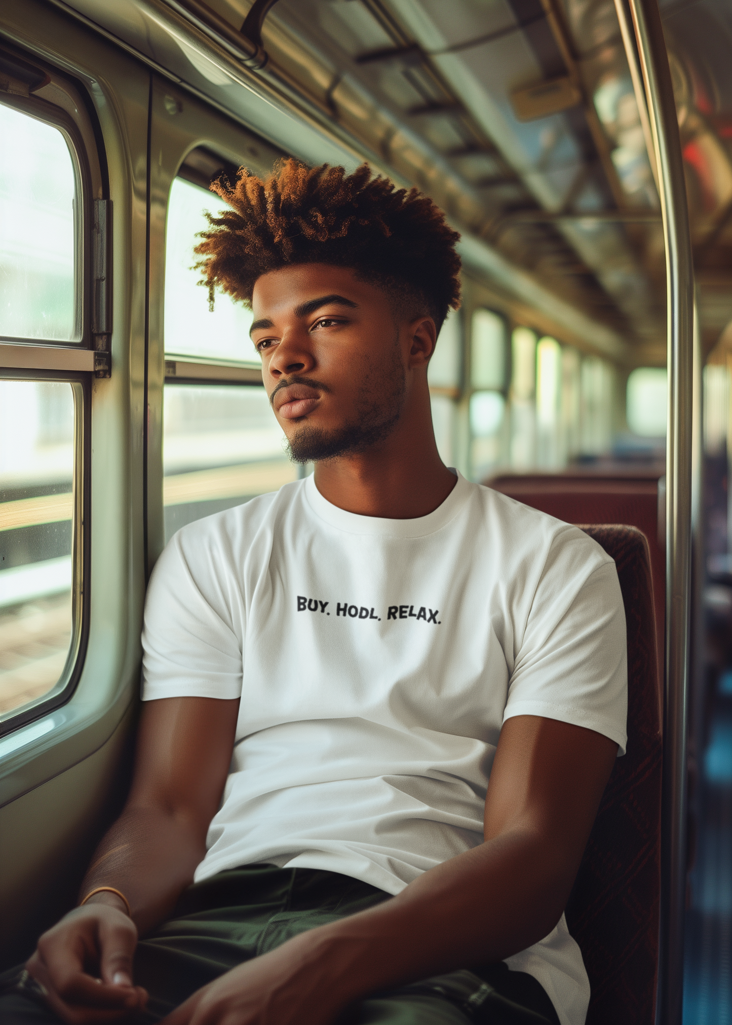 "BUY. HODL. RELAX." Crypto Unisex T-Shirt